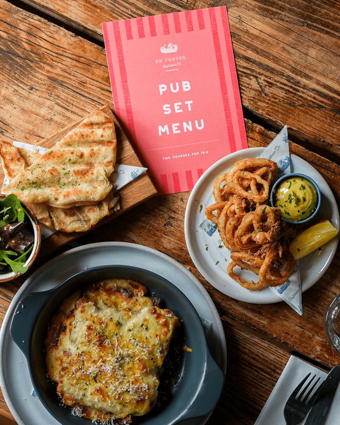 Dr Foster set menu